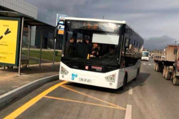 Bu marşruta yeni avtobuslar buraxıldı