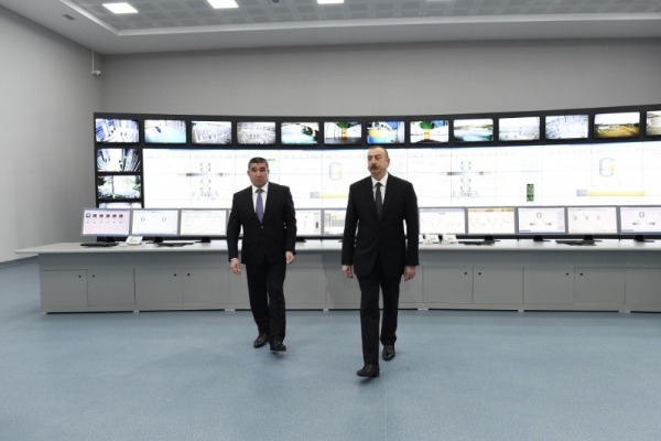 İlham Əliyev Mingəçevir Su Elektrik Stansiyasında - YENİLƏNİB-FOTO