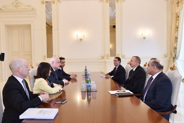 Prezident İlham Əliyev ATƏT PA sədrini qəbul edib