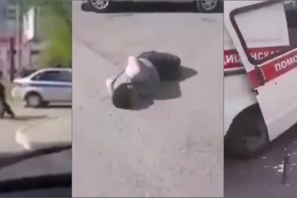 Əvvəl həkimlərə, sonra polislərə hücum etdi - VİDEO