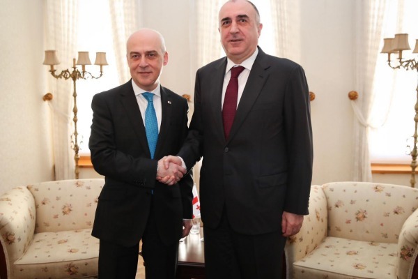 Elmar Məmmədyarov gürcüstanlı həmkarı ilə görüşüb - FOTO