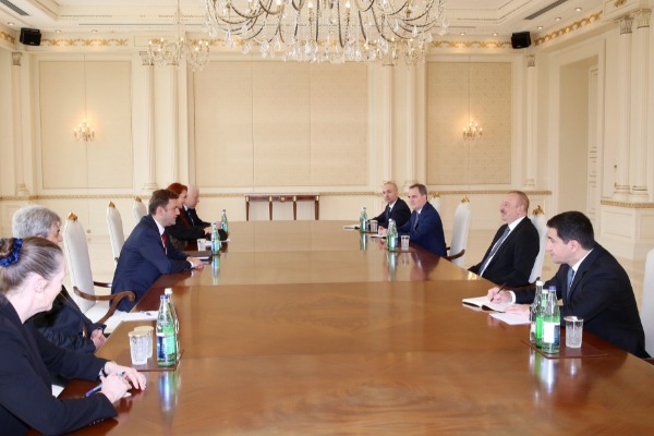 Prezident İlham Əliyev ATƏT-in fəaliyyətdə olan sədrini qəbul edib