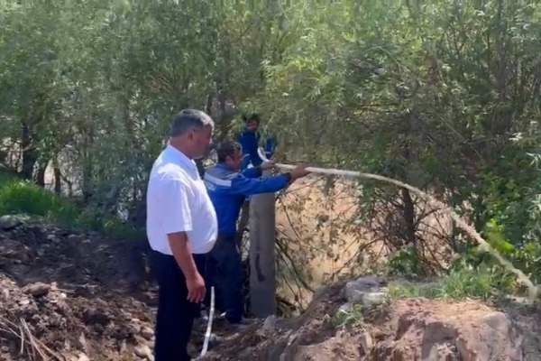 Laçın-Xankəndi yolunun başlanğıcında qurulan sərhəd-buraxılış məntəqəsi içməli su ilə təmin edilib